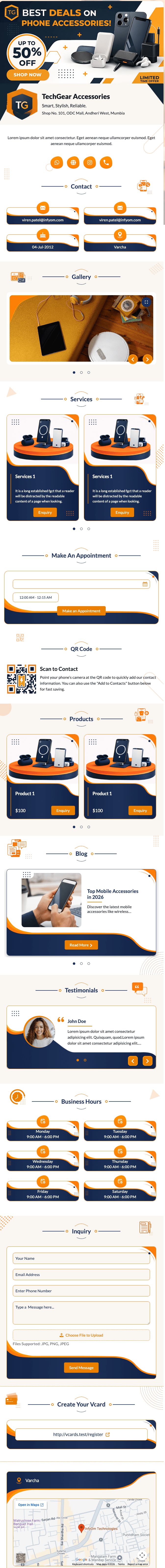 قالب کارت ویزیت دیجیتال