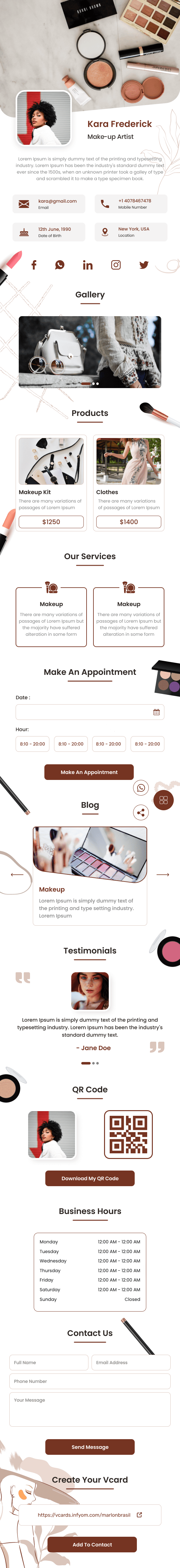 قالب کارت ویزیت دیجیتال