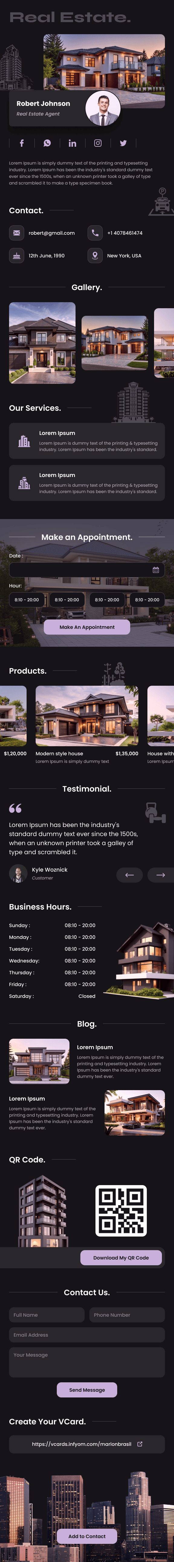 قالب کارت ویزیت دیجیتال